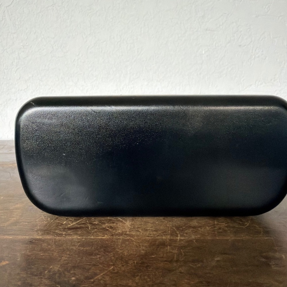 Coach Hard Shell Glasses Case Glossy Black Sunglasses Eyeglasses Clamshell - Picture 5 of 5
